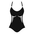 Woman swimwear icon, simple style