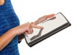 Woman with tablet computer Royalty Free Stock Photo