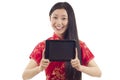 Woman with Tablet PC Royalty Free Stock Photo
