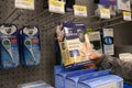 Woman taking Oxygen pulse oximeter inside Walmart store