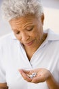 Woman Taking Pills Royalty Free Stock Photo