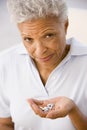 Woman Taking Pills Royalty Free Stock Photo