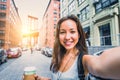 Woman taking selfie Royalty Free Stock Photo