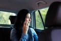 Woman talking on cell phone Royalty Free Stock Photo