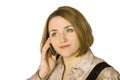 Woman talking on the phone Royalty Free Stock Photo