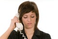 Woman on telephone Royalty Free Stock Photo