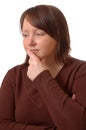 Woman thinking Royalty Free Stock Photo