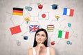 Woman thinking about international education