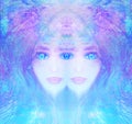 Woman with third eye, psychic supernatural senses Royalty Free Stock Photo