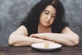 Woman tired of diet restrictions craving sweets