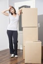 Woman tired of moving house