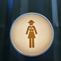 Woman toilet sign Royalty Free Stock Photo