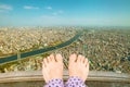 Barefoot Woman Suicide Royalty Free Stock Photo