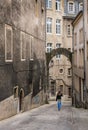 Woman tourist in Luxembourg