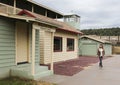 A Woman Tours the Rim Country Museum, Payson, Arizona