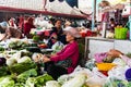 Trader at Kampot fresh market