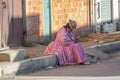 Woman with traditional cap in La Paz, Bolivia Royalty Free Stock Photo