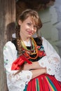 Woman in traditional Polish costume