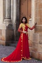 Woman in traditional Vietnamese costume