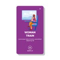 woman train vector