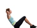 Woman training abdominals workout posture Royalty Free Stock Photo