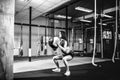 Woman training with functional gymnastic in the gym Royalty Free Stock Photo