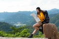 Woman Travel Hiker Adventure On Mountain Nature Landscape