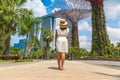 Woman traveler in Singapore Royalty Free Stock Photo