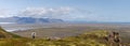 Woman Trekking in Iceland Royalty Free Stock Photo