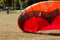 Woman Tries To Get Kite Airborne At Public Festival