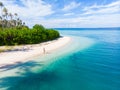 Woman on tropical beach at Tailana Banyak Islands Sumatra tropical archipelago Indonesia, Aceh, coral reef white sand beach travel