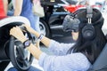 Woman trying Honda Sensing at GIIAS