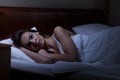 Woman trying to sleep