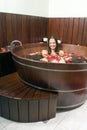 Woman in Tub - Vertical Royalty Free Stock Photo