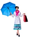 Woman with umbrella Royalty Free Stock Photo