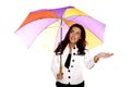 Woman with umbrella. Royalty Free Stock Photo