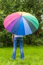 Woman with umbrella Royalty Free Stock Photo