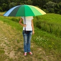 Woman with umbrella Royalty Free Stock Photo