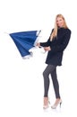 Woman with umbrella Royalty Free Stock Photo