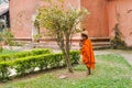 Woman under tree in Assam Royalty Free Stock Photo