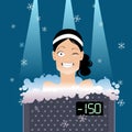 Cryotherapy for women Royalty Free Stock Photo