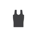 Woman undershirt vector icon