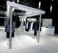 Woman upscale fashion retail store