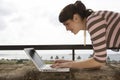 Woman Using Laptop Royalty Free Stock Photo