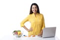 Woman using laptop Royalty Free Stock Photo