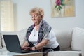 Woman using laptop Royalty Free Stock Photo
