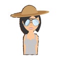 woman vacation icon image
