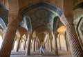 Woman in Veil Passing through Shabestan of Vakil Mosque in Shiraz