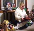 Woman appreciates Christmas gifts she received