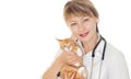 Woman veterinary doctor
